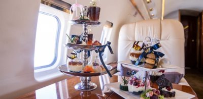 luxury airline food